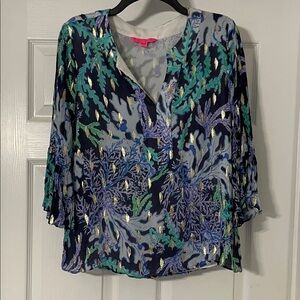 Lily Pulitzer Elegant Multicolor Blouse